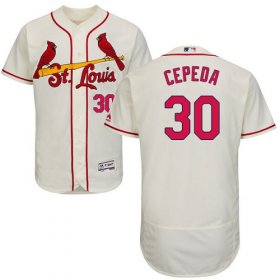Wholesale Cheap Cardinals #30 Orlando Cepeda Cream Flexbase Authentic Collection Stitched MLB Jersey