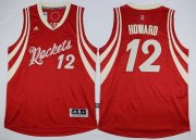 Wholesale Cheap Houston Rockets #12 Dwight Howard Revolution 30 Swingman 2015 Christmas Day Red Jersey