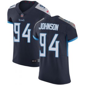 Wholesale Cheap Nike Titans #94 Austin Johnson Navy Blue Team Color Men\'s Stitched NFL Vapor Untouchable Elite Jersey
