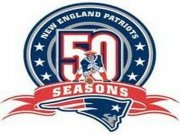 Wholesale Cheap Stitched New England Patriots 50th Anniversary Jersey Patch
