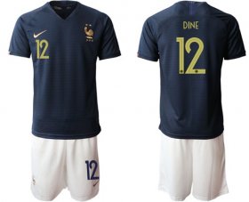 Wholesale Cheap France #12 Dine Home Soccer Country Jersey