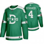 Wholesale Cheap Adidas Dallas Stars #4 Miro Heiskanen Men's Green 2020 Winter Classic Retro NHL Jersey