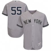 Wholesale Cheap Yankees #55 Domingo German Grey Flexbase Authentic Collection Stitched MLB Jersey