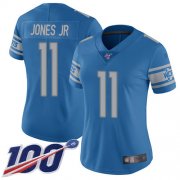Wholesale Cheap Nike Lions #11 Marvin Jones Jr Blue Team Color Women's Stitched NFL 100th Season Vapor Limited Jersey