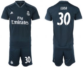 Wholesale Cheap Real Madrid #30 Luca Away Soccer Club Jersey