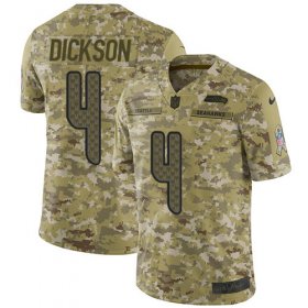 Wholesale Cheap Nike Seahawks #4 Michael Dickson Camo Men\'s Stitched NFL Limited 2018 Salute To Service Jersey