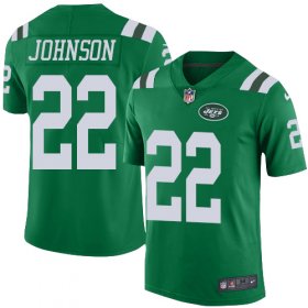 Wholesale Cheap Nike Jets #22 Trumaine Johnson Green Men\'s Stitched NFL Limited Rush Jersey