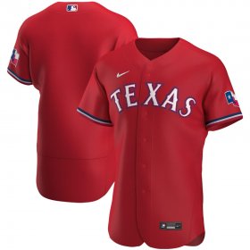 Wholesale Cheap Texas Rangers Men\'s Nike Red Alternate 2020 Authentic MLB Jersey