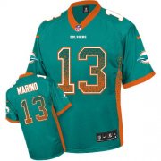 Wholesale Cheap Nike Dolphins #13 Dan Marino Aqua Green Team Color Youth Stitched NFL Elite Drift Fashion Jersey