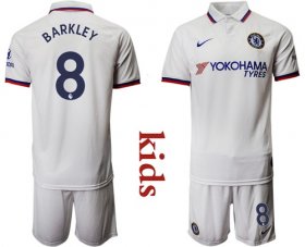 Wholesale Cheap Chelsea #8 Barkley Away Kid Soccer Club Jersey