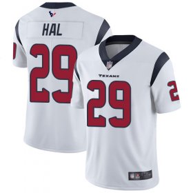 Wholesale Cheap Nike Texans #29 Andre Hal White Men\'s Stitched NFL Vapor Untouchable Limited Jersey
