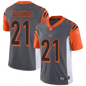 Wholesale Cheap Nike Bengals #21 Mackensie Alexander Silver Youth Stitched NFL Limited Inverted Legend Jersey