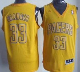 Wholesale Cheap Indiana Pacers #33 Danny Granger Revolution 30 Swingman Yellow Big Color Jersey