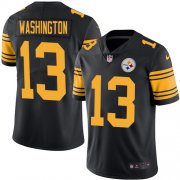 Wholesale Cheap Nike Steelers #13 James Washington Black Men's Stitched NFL Limited Rush Jersey