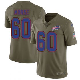 Wholesale Cheap Nike Bills #60 Mitch Morse Olive Men\'s Stitched NFL Limited 2017 Salute To Service Jersey