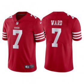 Wholesale Cheap Men\'s San Francisco 49ers #7 Charvarius Ward Red Vapor Untouchable Limited Stitched Jersey