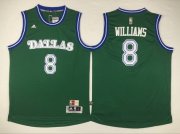 Wholesale Cheap Men's Dallas Mavericks #8 Deron Williams Revolution 30 Swingman 2015-16 Green Jersey