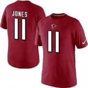 Wholesale Cheap Nike Atlanta Falcons #11 Julio Jones Pride Name & Number NFL T-Shirt Red