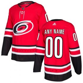 Wholesale Cheap Men\'s Adidas Hurricanes Personalized Authentic Red Home NHL Jersey