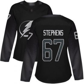 Cheap Adidas Lightning #67 Mitchell Stephens Black Alternate Authentic Women\'s Stitched NHL Jersey