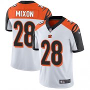 Wholesale Cheap Nike Bengals #28 Joe Mixon White Men's Stitched NFL Vapor Untouchable Limited Jersey
