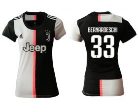 Wholesale Cheap Women\'s Juventus #33 Bernardeschi Home Soccer Club Jersey