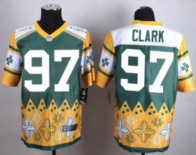 Wholesale Cheap Nike Packers #97 Kenny Clark Green Men\'s Stitched NFL Elite Noble Fashion Jersey
