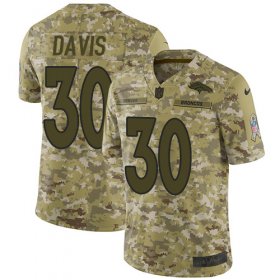 Wholesale Cheap Nike Broncos #30 Terrell Davis Camo Men\'s Stitched NFL Limited 2018 Salute To Service Jersey