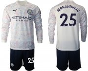 Wholesale Cheap 2021 Men Manchester city away long sleeve 25 soccer jerseys