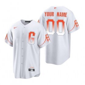 Wholesale Cheap Men\'s San Francisco Giants Custom White 2021 City Connect MLB Cool Base Nike Jersey
