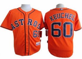 Wholesale Cheap Astros #60 Dallas Keuchel Orange Cool Base Stitched MLB Jersey