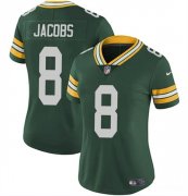 Cheap Women's Green Bay Packers #8 Josh Jacobs Green Vapor Untouchable Limited Stitched Jersey(Run Small)