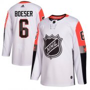 Wholesale Cheap Adidas Canucks #6 Brock Boeser White 2018 All-Star Pacific Division Authentic Youth Stitched NHL Jersey