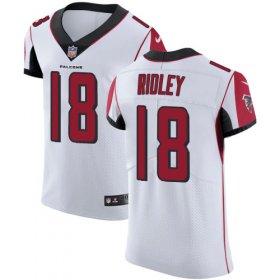 Wholesale Cheap Nike Falcons #18 Calvin Ridley White Men\'s Stitched NFL Vapor Untouchable Elite Jersey