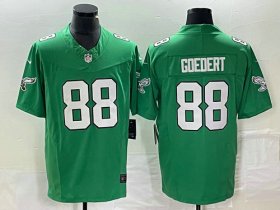 Cheap Men\'s Philadelphia Eagles #88 Dallas Goedert Green 2023 F.U.S.E. Vapor Untouchable Stitched Football Jersey