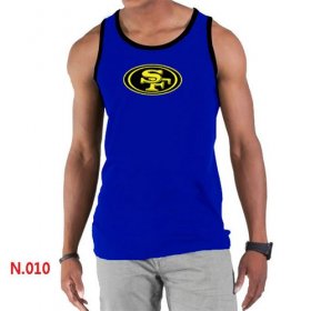 Wholesale Cheap Men\'s Nike NFL San Francisco 49ers Sideline Legend Authentic Logo Tank Top Blue