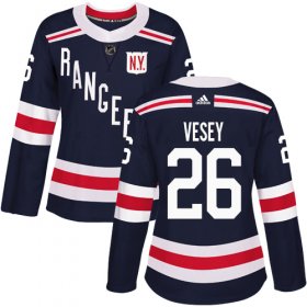 Wholesale Cheap Adidas Rangers #26 Jimmy Vesey Navy Blue Authentic 2018 Winter Classic Women\'s Stitched NHL Jersey