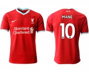 Wholesale Cheap Men 2020-2021 club Liverpool home aaa version 10 red Soccer Jerseys