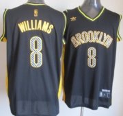 Wholesale Cheap Brooklyn Nets #8 Deron Williams Black Electricity Fashion Jersey