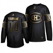 Wholesale Cheap Adidas Canadiens Custom 2019 Black Golden Edition Authentic Stitched NHL Jersey