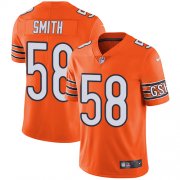 Wholesale Cheap Nike Bears #58 Roquan Smith Orange Men's Stitched NFL Limited Rush Jersey