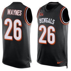 Wholesale Cheap Nike Bengals #26 Trae Waynes Black Team Color Men\'s Stitched NFL Limited Tank Top Jersey