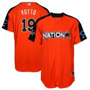 Wholesale Cheap Reds #19 Joey Votto Orange 2017 All-Star National League Stitched Youth MLB Jersey