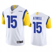 Wholesale Cheap Men's Los Angeles Rams #15 Tutu Atwell White Vapor Untouchable Limited Stitched Football Jersey