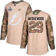 Cheap Adidas Lightning #29 Scott Wedgewood Camo Authentic 2017 Veterans Day Youth 2020 Stanley Cup Champions Stitched NHL Jersey