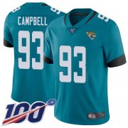 Wholesale Cheap Nike Jaguars #93 Calais Campbell Teal Green Alternate Men's Stitched NFL 100th Season Vapor Limited Jersey