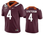 Wholesale Cheap Men's Virginia Tech Hokies #4 Quincy Patterson II Maroon 150th College Football Nike Jersey