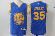 Wholesale Cheap Men's Golden State Warriors Kevin Durant Royal Blue Revolution 30 Swingman #35 Player adidas Road Jersey