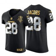 Wholesale Cheap Las Vegas Raiders #28 Josh Jacobs Men's Nike Black Edition Vapor Untouchable Elite NFL Jersey