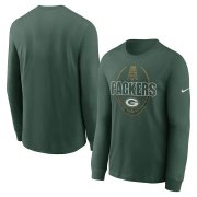 Wholesale Cheap Green Bay Packers Nike Icon Legend Performance Long Sleeve T-Shirt Green